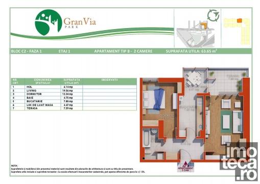2 room Apartment for sale, Lujerului area